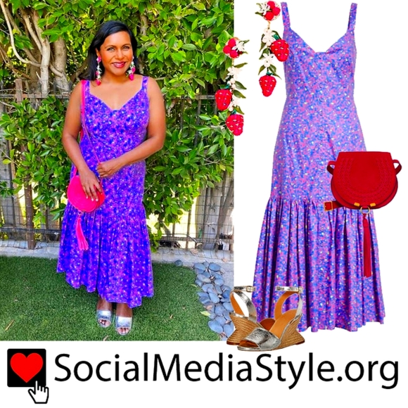 tanya taylor dresses Fall 2024  over drape at the waist and a center front slit TANYA TAYLOR Calle confetti Purple